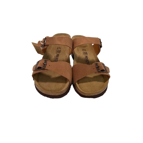 Project Cloud Beaula 2 Strap Sandal Memory Foam W US 10 New With Box Chestnut - Picture 2 of 7